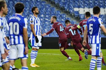 Stjepan Lončar slavi pogodak u San Sebastianu/Foto REUTERS