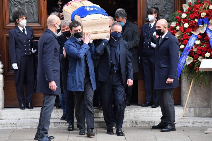 Detalj s posljednjeg ispraćaja Paola Rossija/Foto REUTERS