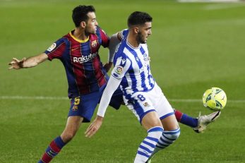 Sergio Busquets i Mikel Merino/Foto REUTERS