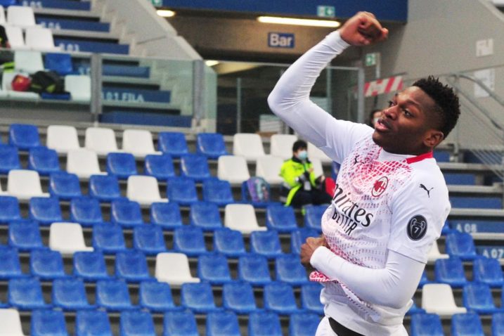 Rafael Leao slavi pogodak nakon šest sekundi igre/Foto REUTERS