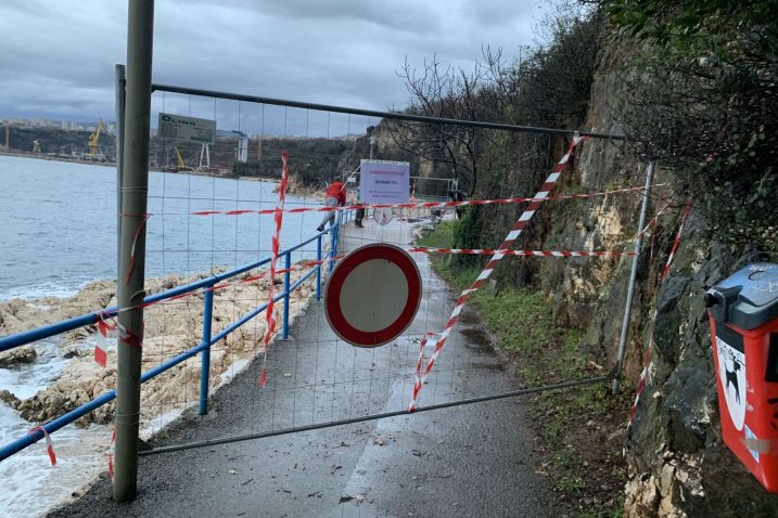 Šetači trebaju izbjegavati ovaj dio obalnog puta