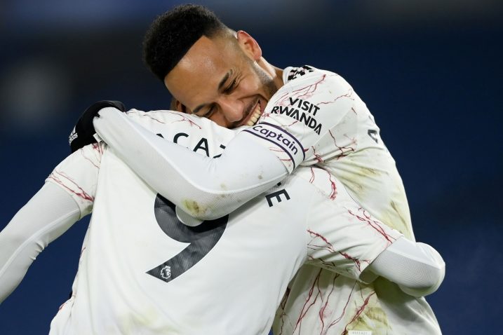 Alexandre Lacazette i Pierre-Emerick Aubameyang/Foto REUTERS