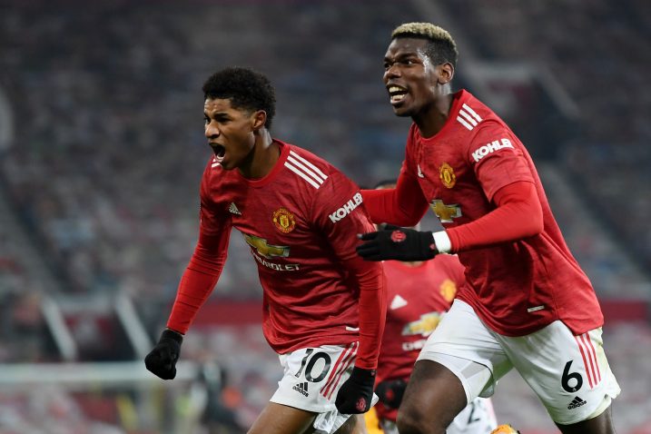 Marcus Rashford i Paul Pogba (Man. United)/Foto REUTERS