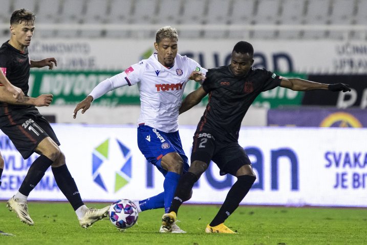Jairo De Macedo Da Silva (HAJ) i Musa Muhammed (GOR)/Foto PIXSELL