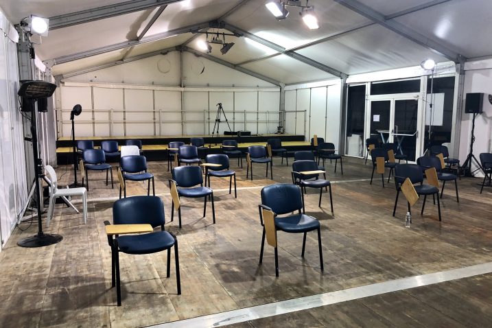 Improvizirani "europski" press centar na Rujevici