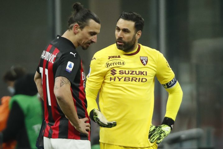 Zlatan Ibrahimović i vratar Torina Salvatore Sirigu/Foto REUTERS