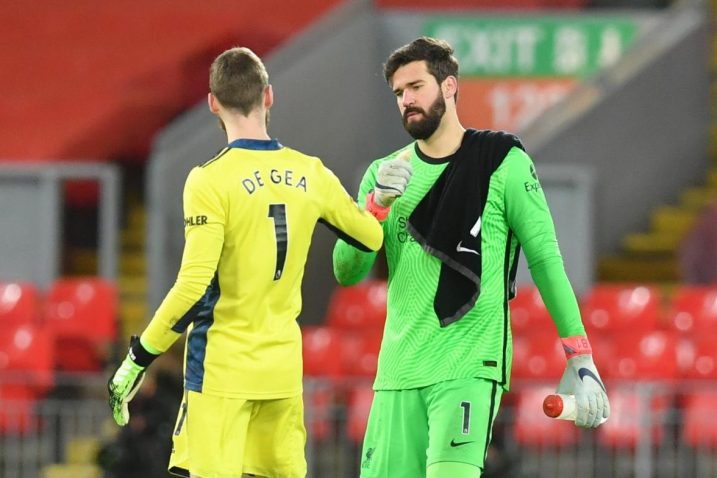 David De Gea i Alisson/Foto: REUTERS