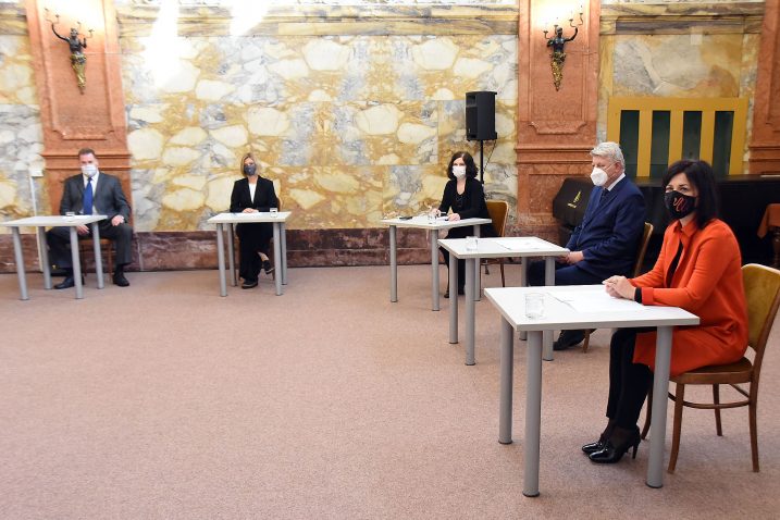 Darko Čargonja, Željka Modrić Surina, Nikolina Radić Štivić, Zlatko Komadina i Sonja Šišić / Foto SERGEJ DRECHSLER