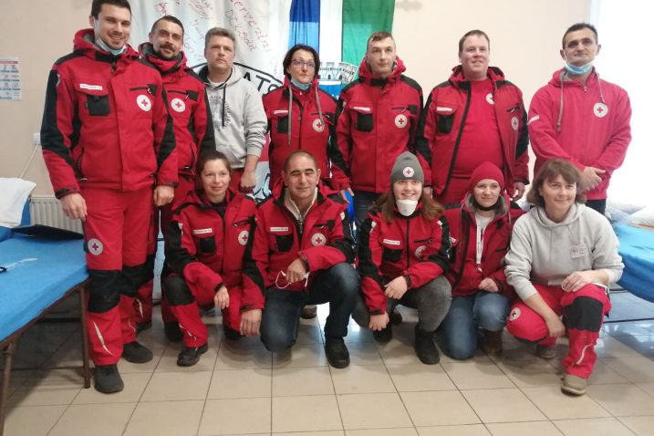 Interventni tim volontera Crvenog križa s područja Primorsko-goranske županije na Baniji