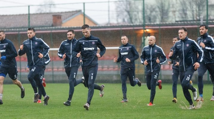 Hajdukovci za vrijeme boravka u Opatiji treniraju na Brnasima/Foto Robert Matić /Hajduk.hr