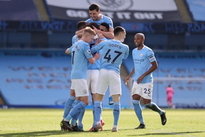 Slavlje igrača Manchester Cityja/Foto: REUTERS