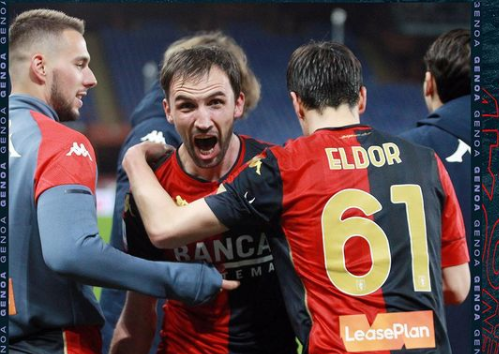 Slavlje igrača Genoe/Foto CFC Genoa, Instagram
