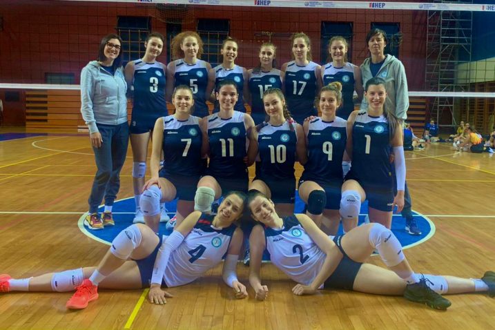 Riječke odbojkašice s trenericama Gordanom Tomić i Ivom Lovrinov-Bernobić