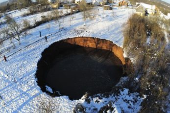 Najveća urušna ponikva u blizini sela