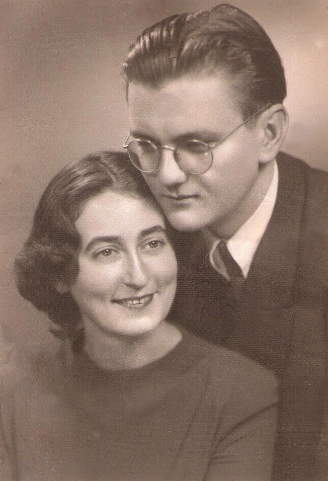 Eva i Danko Grlić, vjenčani u Zagrebu 1946. godine