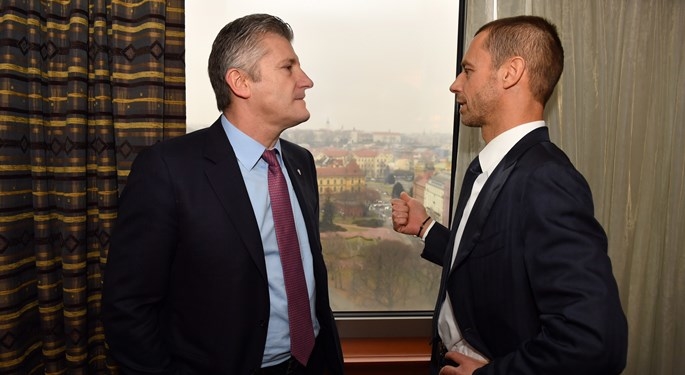 SUTRA NOVI SUSRET - Davor Šuker i Aleksander Čeferin/Foto HNS