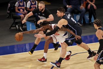 Evan Fournier i Nikola Vučević/Foto: REUTERS