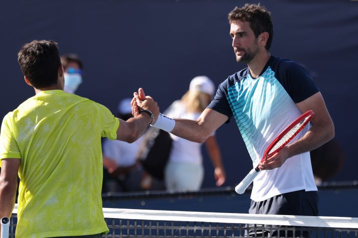 Marin Čilić i Cristian Garin/Foto REUTERS