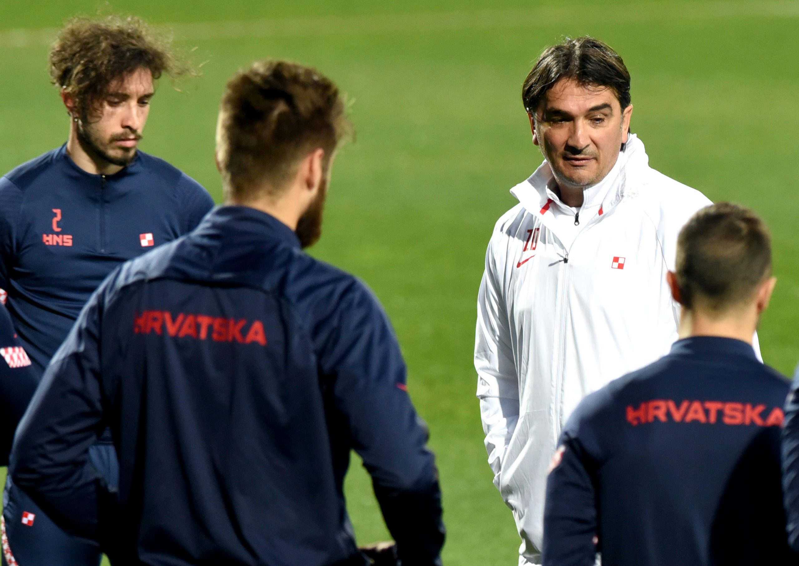 Zlatko Dalić i igrači/Foto M. GRACIN