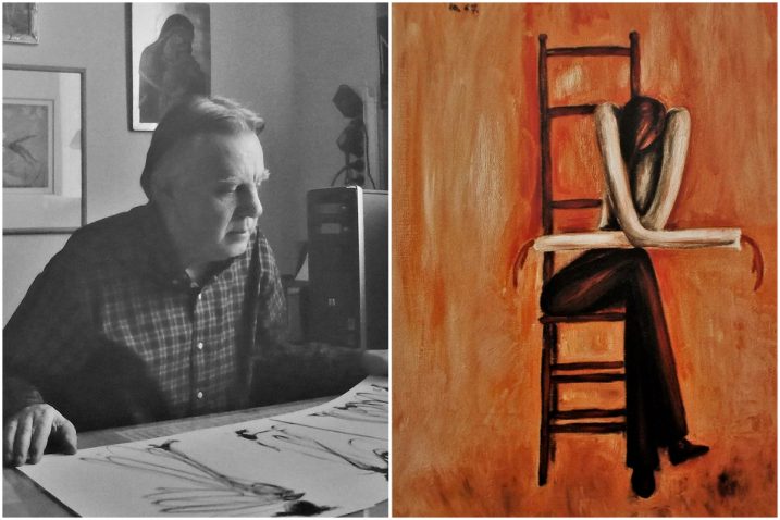 Dominik Škunca i jedan od njegovih radova