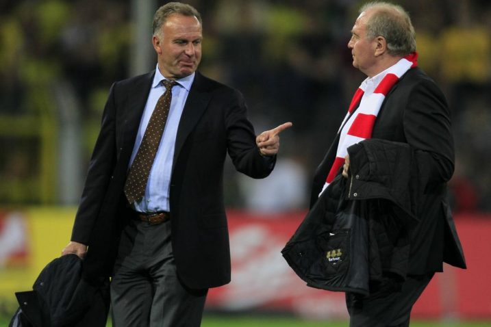 Karl-Heinz Rummenige i Uli Hoeness/Foto REUTERS