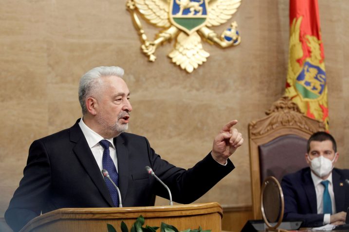 Crnogorski premijer Zdravko Krivokapić / Reuters