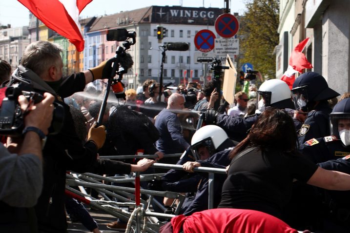 Prosvjed u Beču /Reuters
