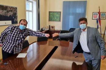 Paolo Petretić i Ivo Dujmić nakon dogovora o suradnji