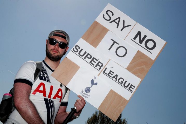 Navijač Tottenhama/Foto: REUTERS