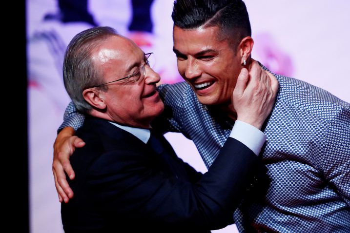 Florentino Perez i Cristiano Ronaldo/Foto REUTERS
