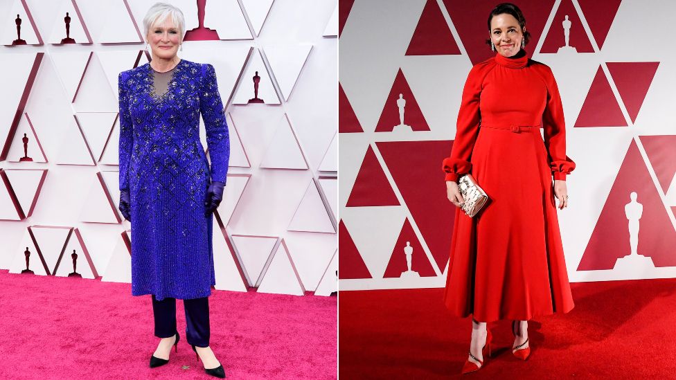 Glen Close u Armani Priveu, a Olivia Colman u Christianu Dioru / Reuters