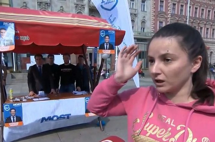 svjedokinja napada na Trgu bana Jelačića, foto: screenshot Nova TV