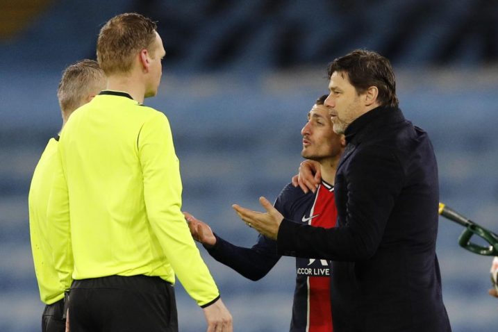 Pochettino i Verratti sa sucem Bjornom Kuipersom/Foto REUTERS