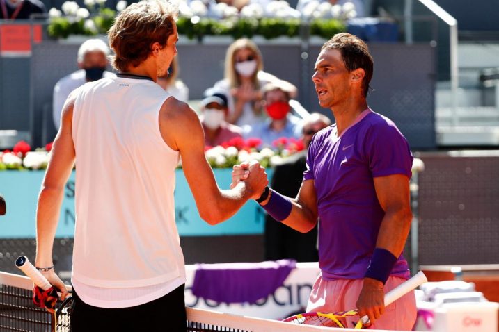 Alexander Zverev i Rafael Nadal/Foto: REUTERS