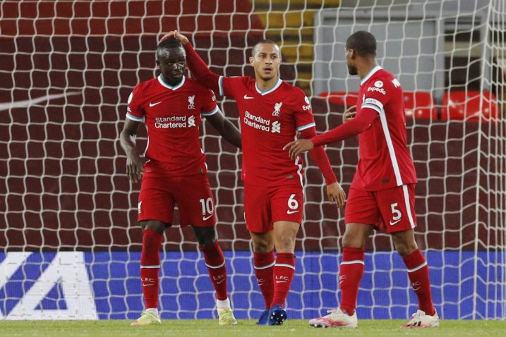 Sadio Mane slavi sa suigračima/Foto: REUTERS