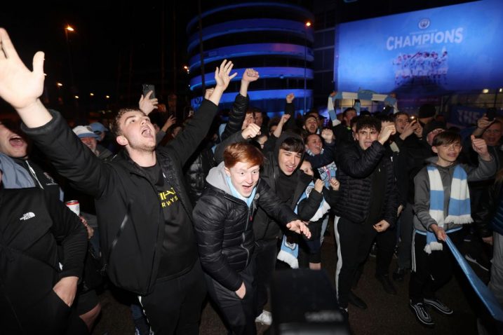 Navijači Manchester Cityja/Foto REUTERS