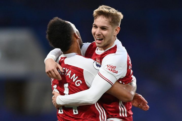 Emile Smith Rowe i Pierre-Emerick Aubameyang/Foto: REUTERS