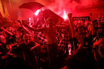 Slavlje navijača Bešiktaša/Foto REUTERS