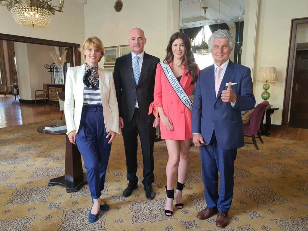 Marija Kraljević, Ivica Max Krizmanić, Mirna Naiia Marić, Vladimir Kraljević / Foto Miss Universe Hrvatske