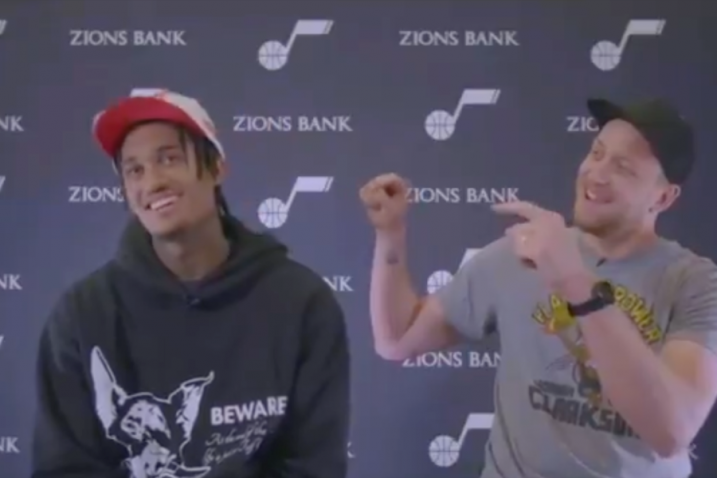 Jordan Clarkson i Joe Ingles/Foto: screenshot