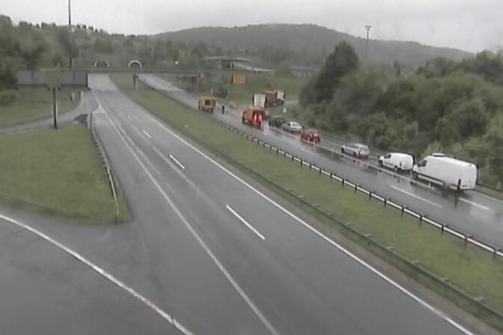 Preusmjeravanje prometa na čvoru Vrbovsko / Foto Screenshot HAK