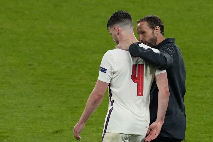 Gareth Southgate i Declan Rice/Foto REUTERS