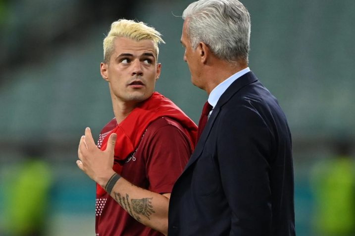 Granit Xhaka i Vladimir Petković/Foto REUTERS