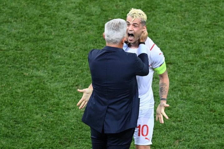 Vladimir Petković i Granit Xhaka/Foto REUTERS