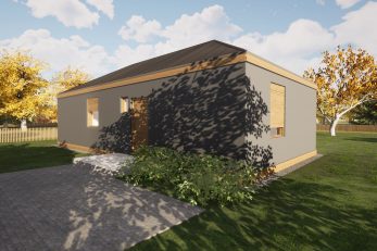 Model kuće koja će se graditi u sklopu projekta Solidarna i Rotary za Banovinu