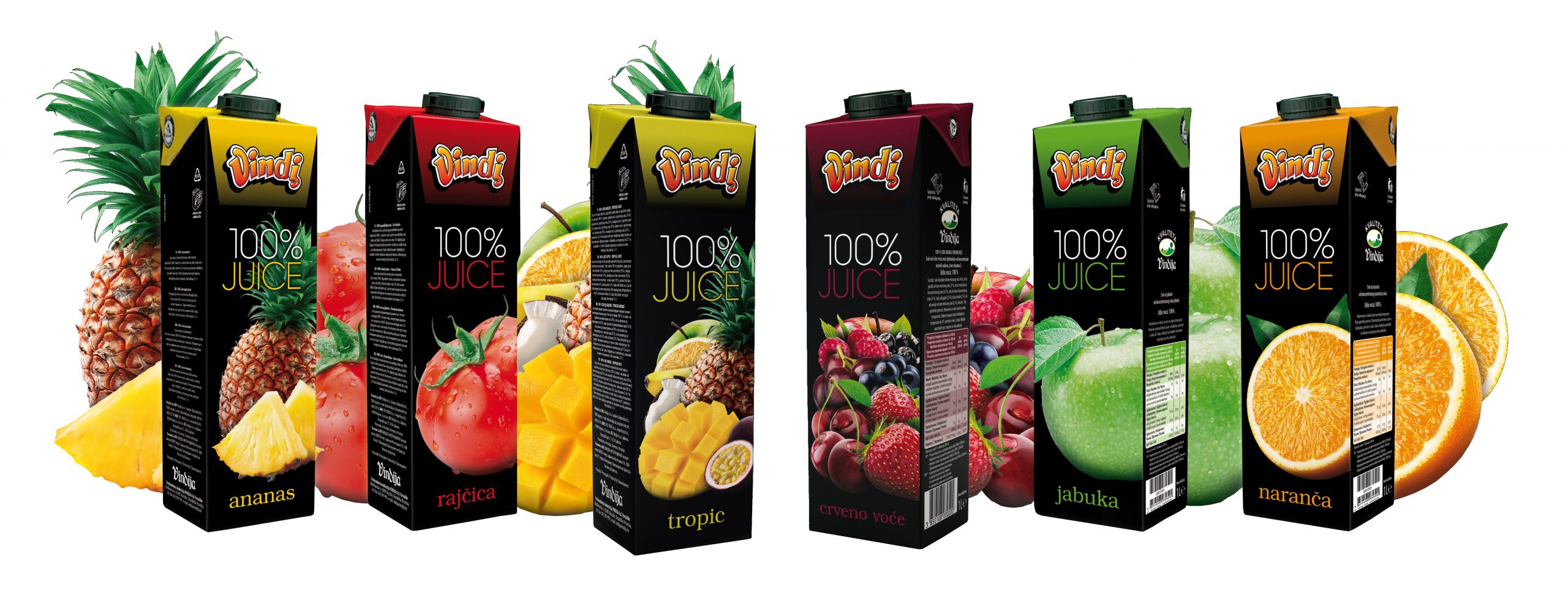 Osvježenje u ljetnim danima uz VINDI 100 JUICE, bez dodanog šećera