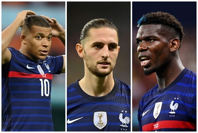 Kylian Mbappe, Adrien Rabiot i Kylian Mbappe/Foto REUTERS