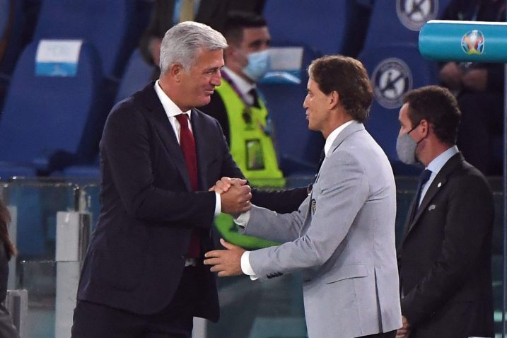 Vladimir Petković i Roberto Mancini/Foto REUTERS