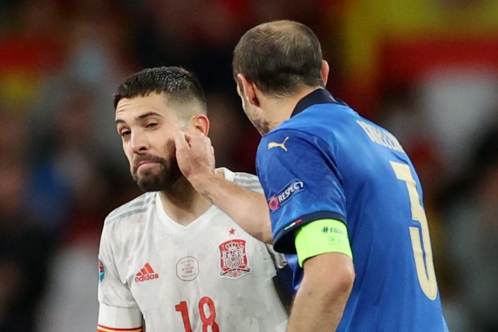 Jordi Alba i Giorgio Chiellini/Foto REUTERS