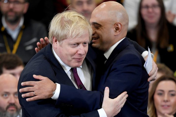 Boris Johnson i Sajid Javid / Foto Reuters
